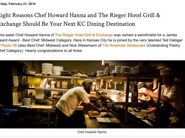 Melancholy Throwback to 2014 and My Review of The Rieger Hotel & Exchange